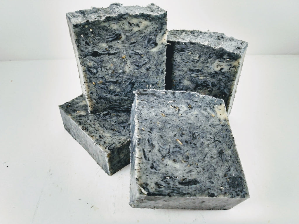 Leather & Charcoal Goat Milk Soap